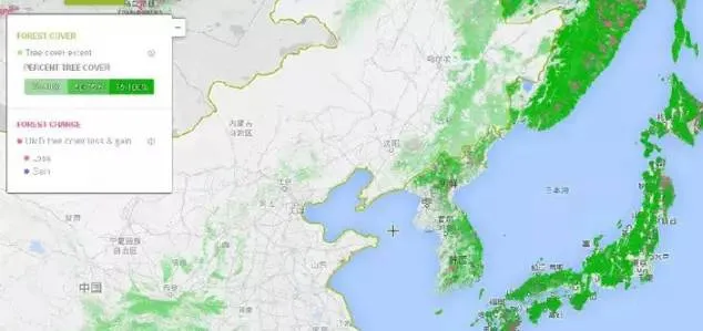 Image: Taiwan forest distribution map