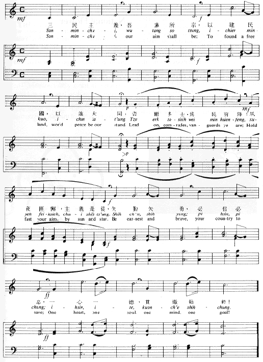 🇹🇼 The National Anthem of the Republic of China (The Three Principles of the People Song): Lyrics, Interpretation, and Introduction