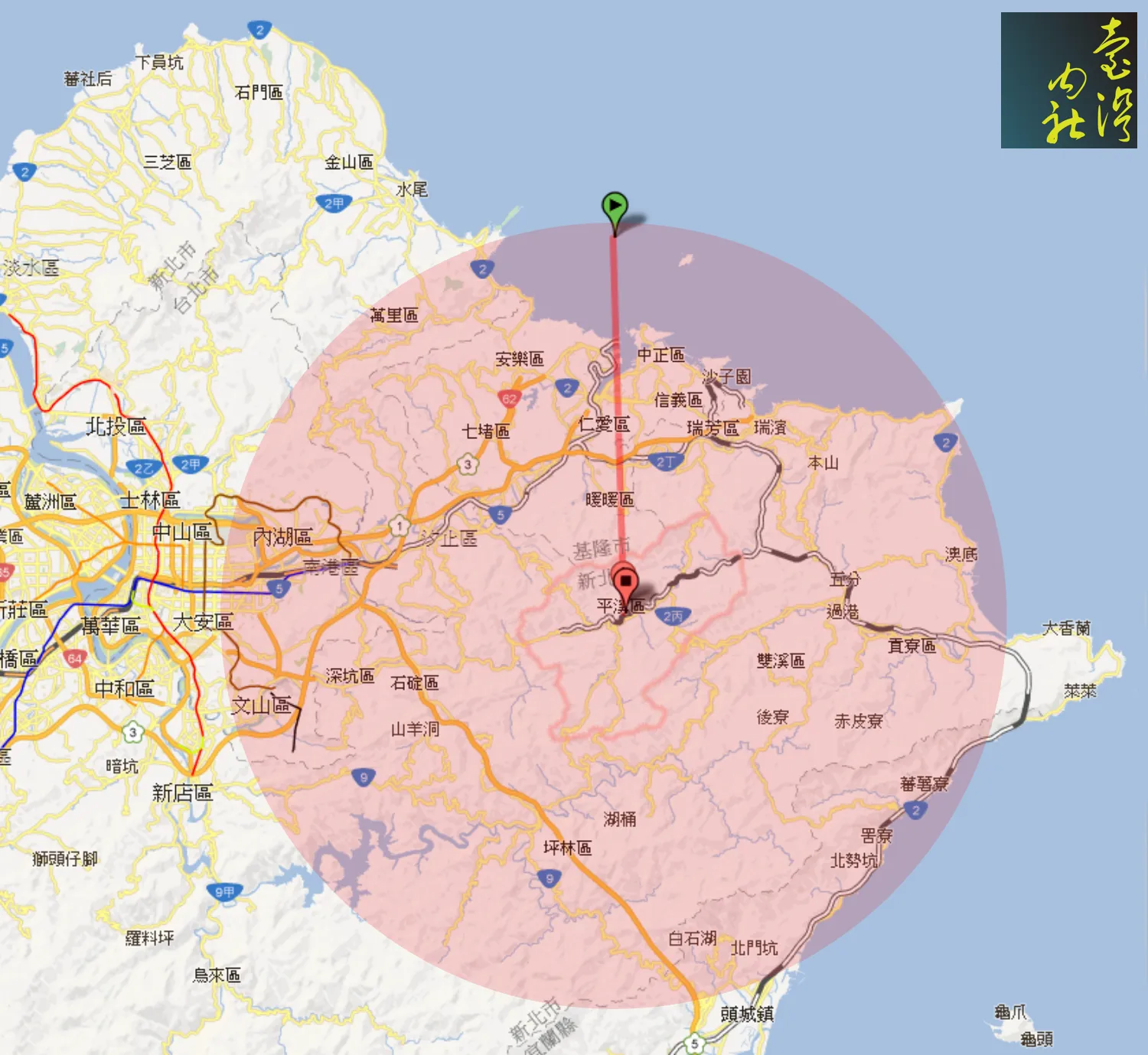 Pingxi Sky Lantern Flight Distance Range