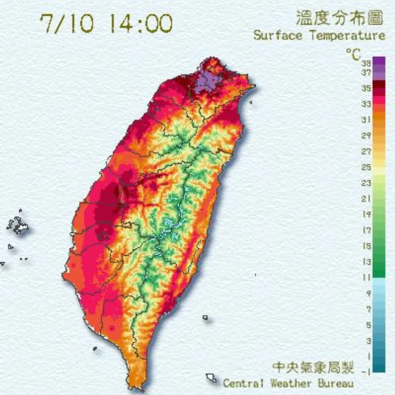 Taiwan 'Baking' to Dizziness? Analyzing the Heat Island Effect and the Only Mountain Range Not Scorched