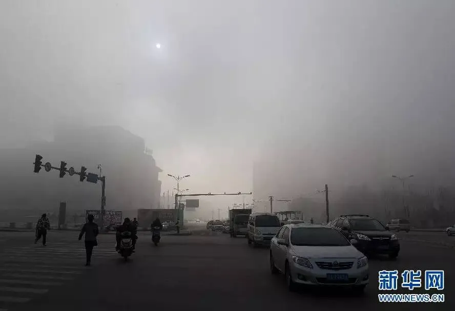Image: Severe smog in China as seen in satellite images