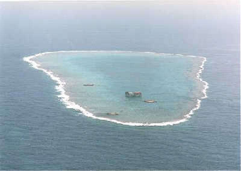日本沖之鳥礁的海域主權，遭聯合國大力打臉。