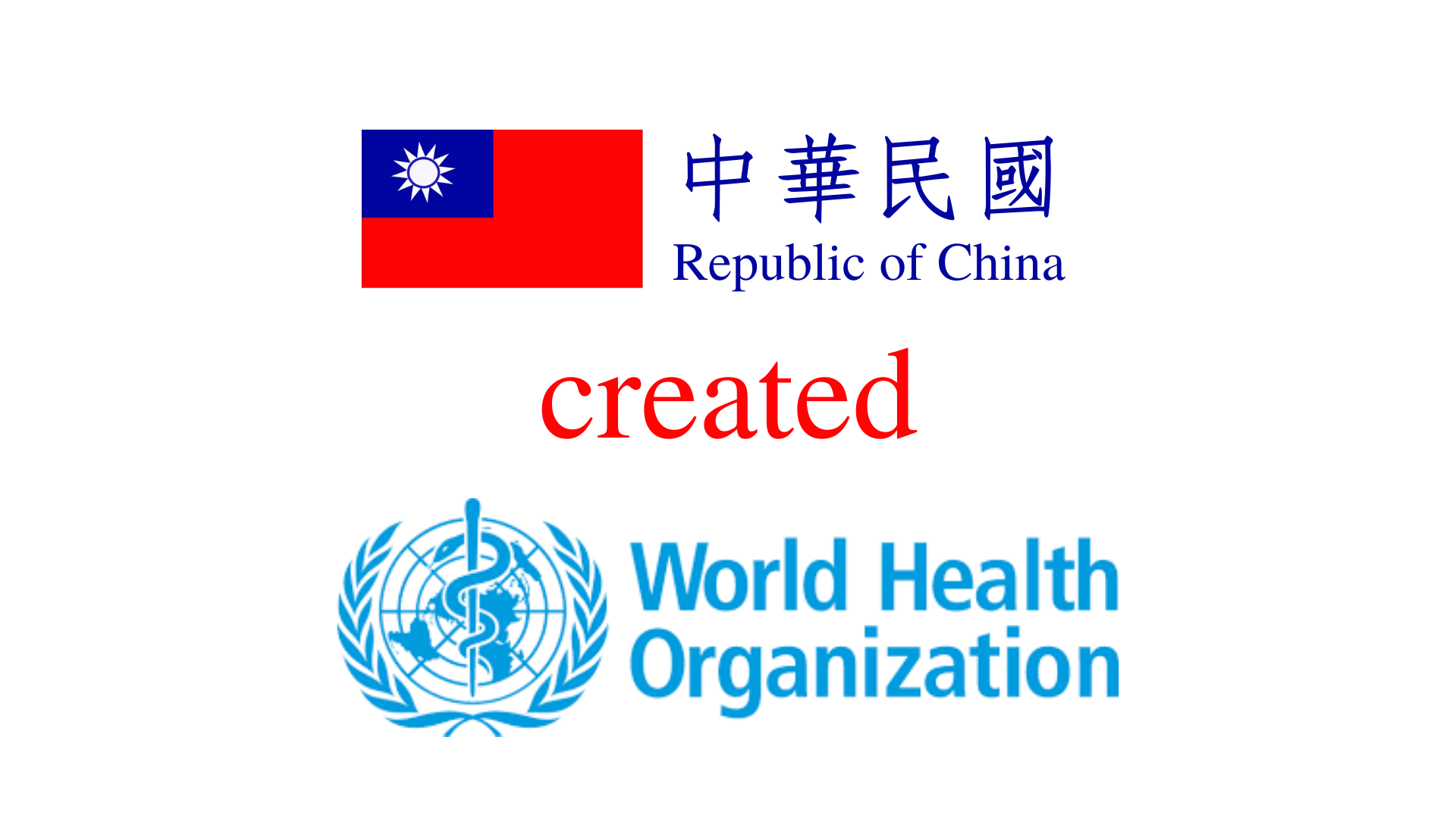 中華民國創建世界衛生組織